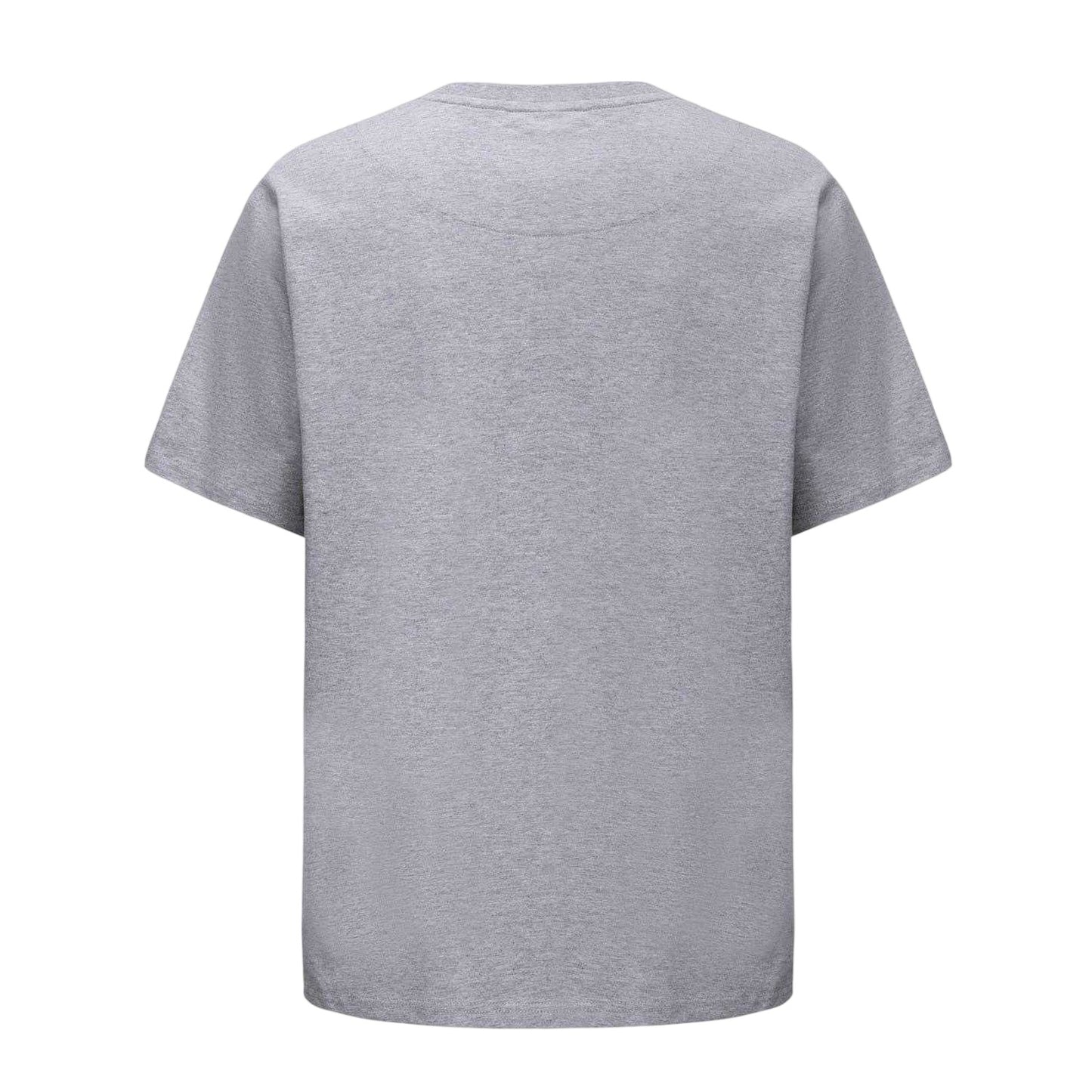 Grey - Back - Pretty Green Mens Small Logo Cotton T-Shirt