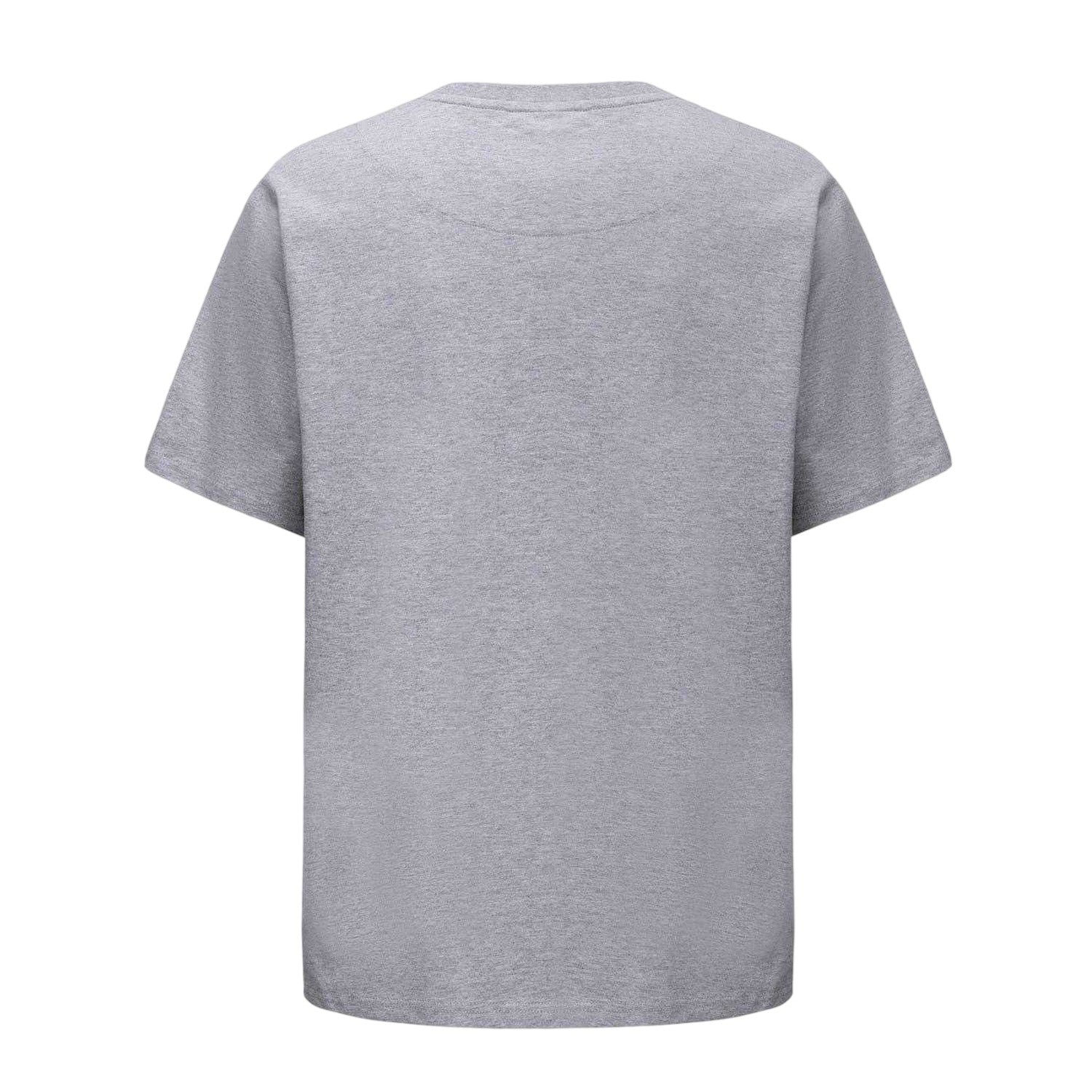 Grey - Back - Pretty Green Mens Small Logo Cotton T-Shirt