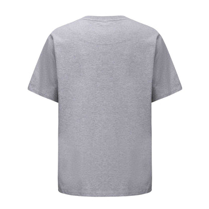 Grey - Back - Pretty Green Mens Small Logo Cotton T-Shirt