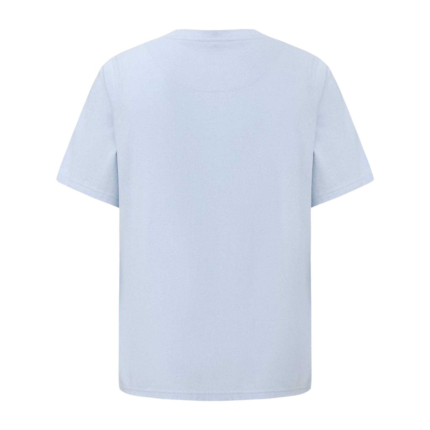 Light Blue - Back - Pretty Green Mens Small Logo Cotton T-Shirt