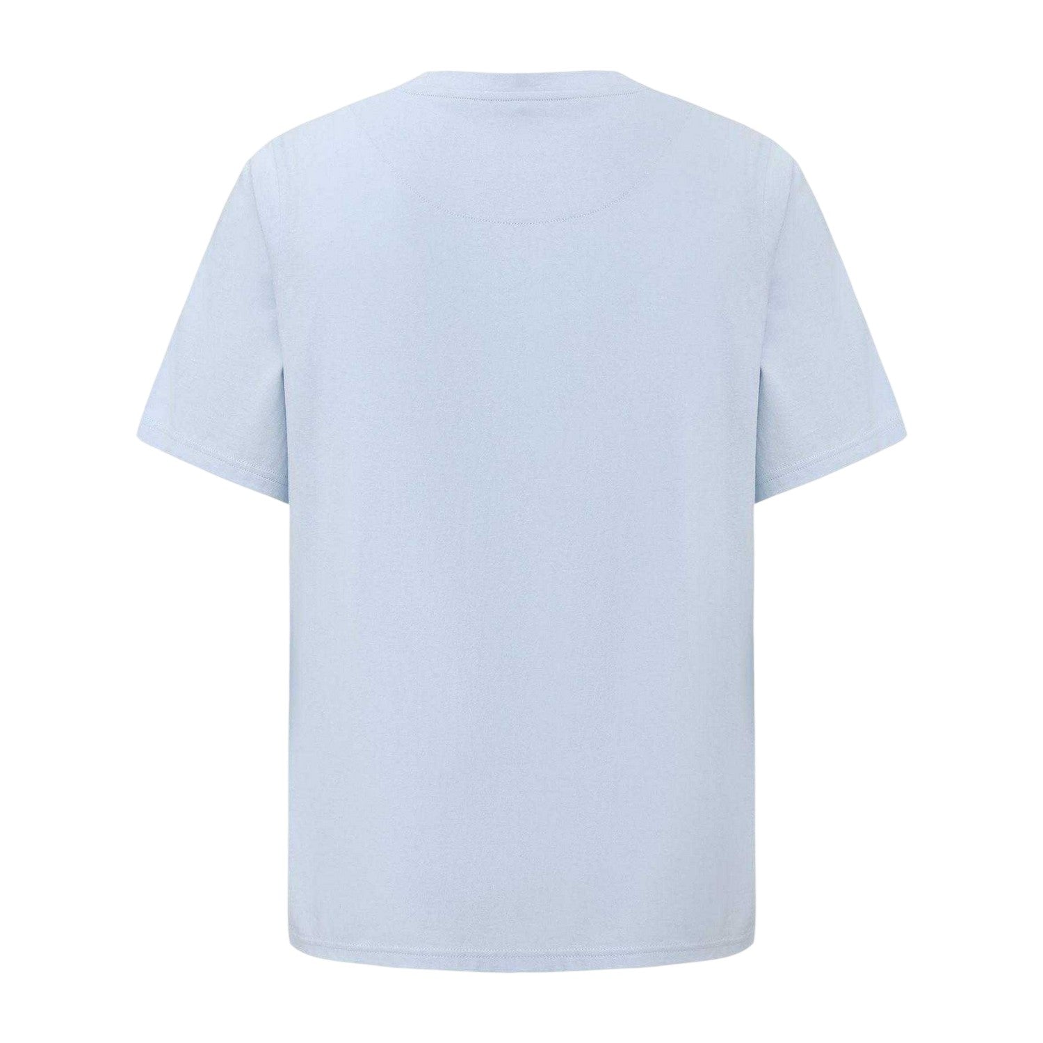 Light Blue - Back - Pretty Green Mens Small Logo Cotton T-Shirt