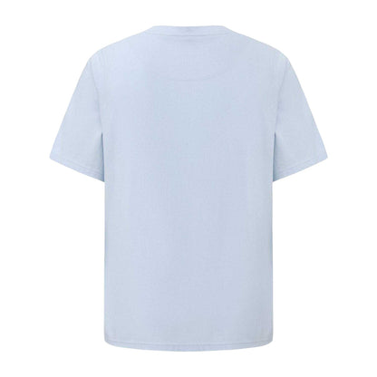 Light Blue - Back - Pretty Green Mens Small Logo Cotton T-Shirt