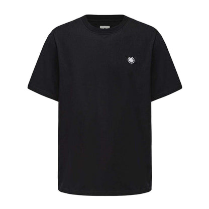 Black - Front - Pretty Green Mens Small Logo Cotton T-Shirt