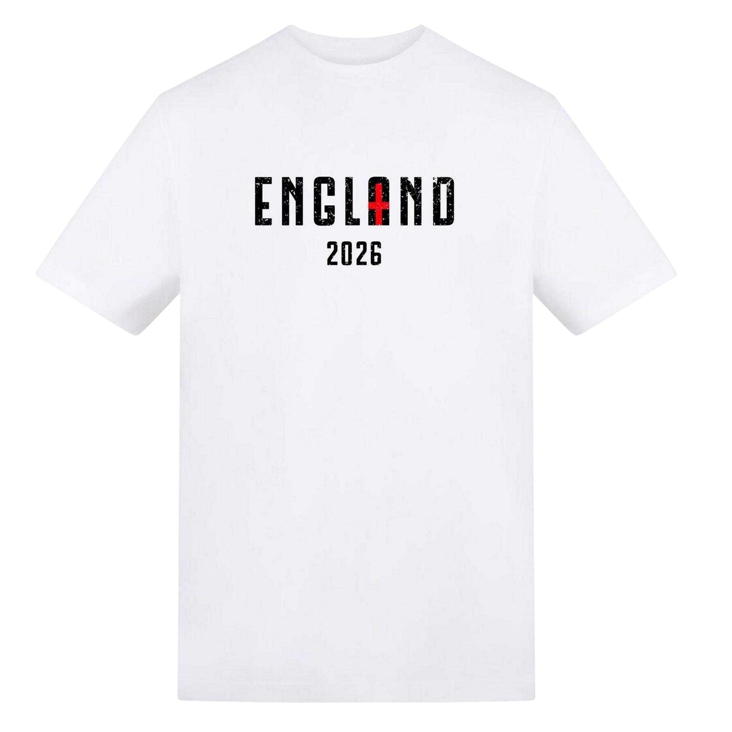 White - Front - AWD Mens England 2026 T-Shirt