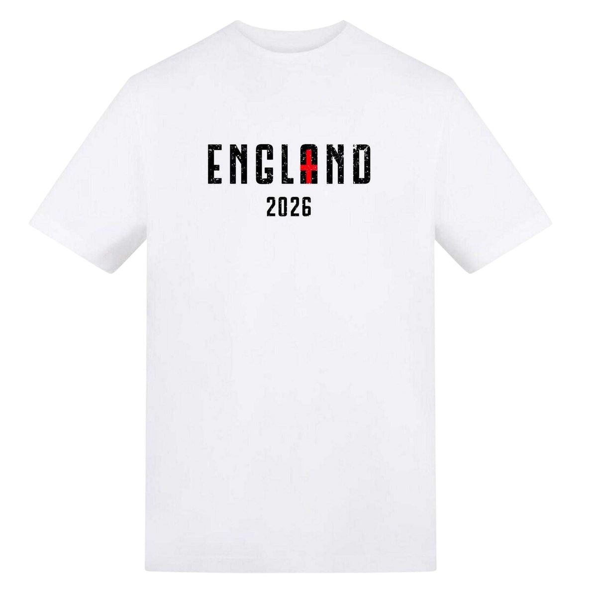 White - Front - AWD Mens England 2026 T-Shirt