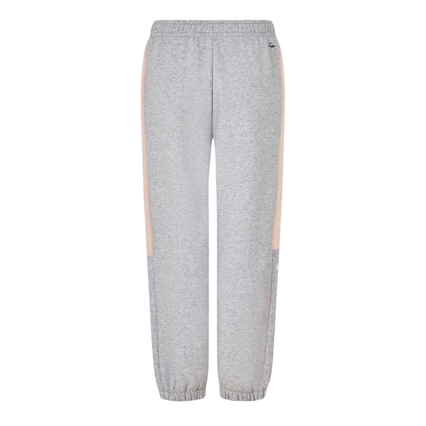Silver - Front - Lacoste Womens-Ladies Fleece Open Straight Joggers