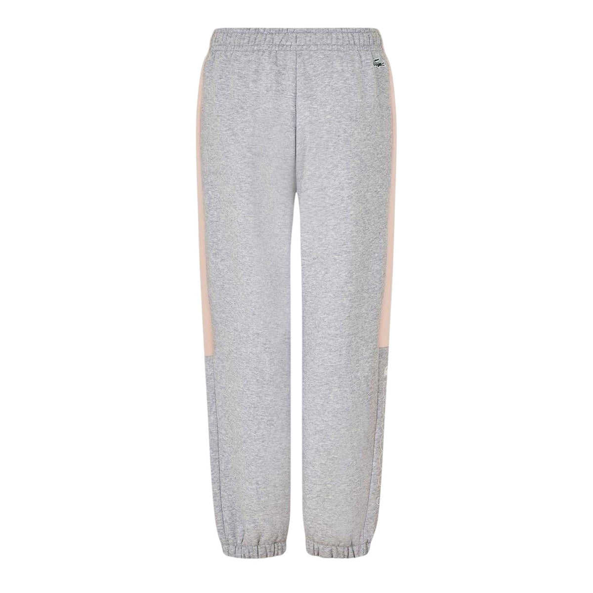 Silver - Front - Lacoste Womens-Ladies Fleece Open Straight Joggers