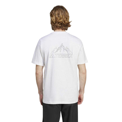 White - Back - Adidas Mens Terrex T-Shirt