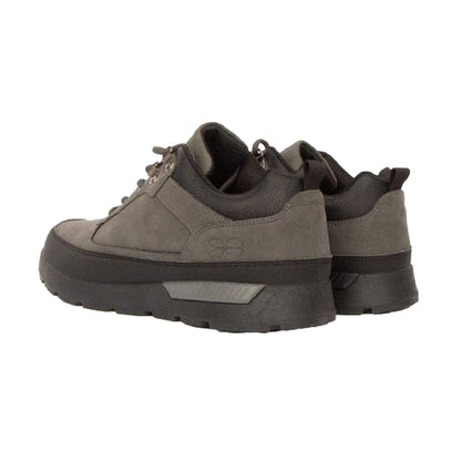 Grey - Back - Crosshatch Mens Banbury Logo Boots