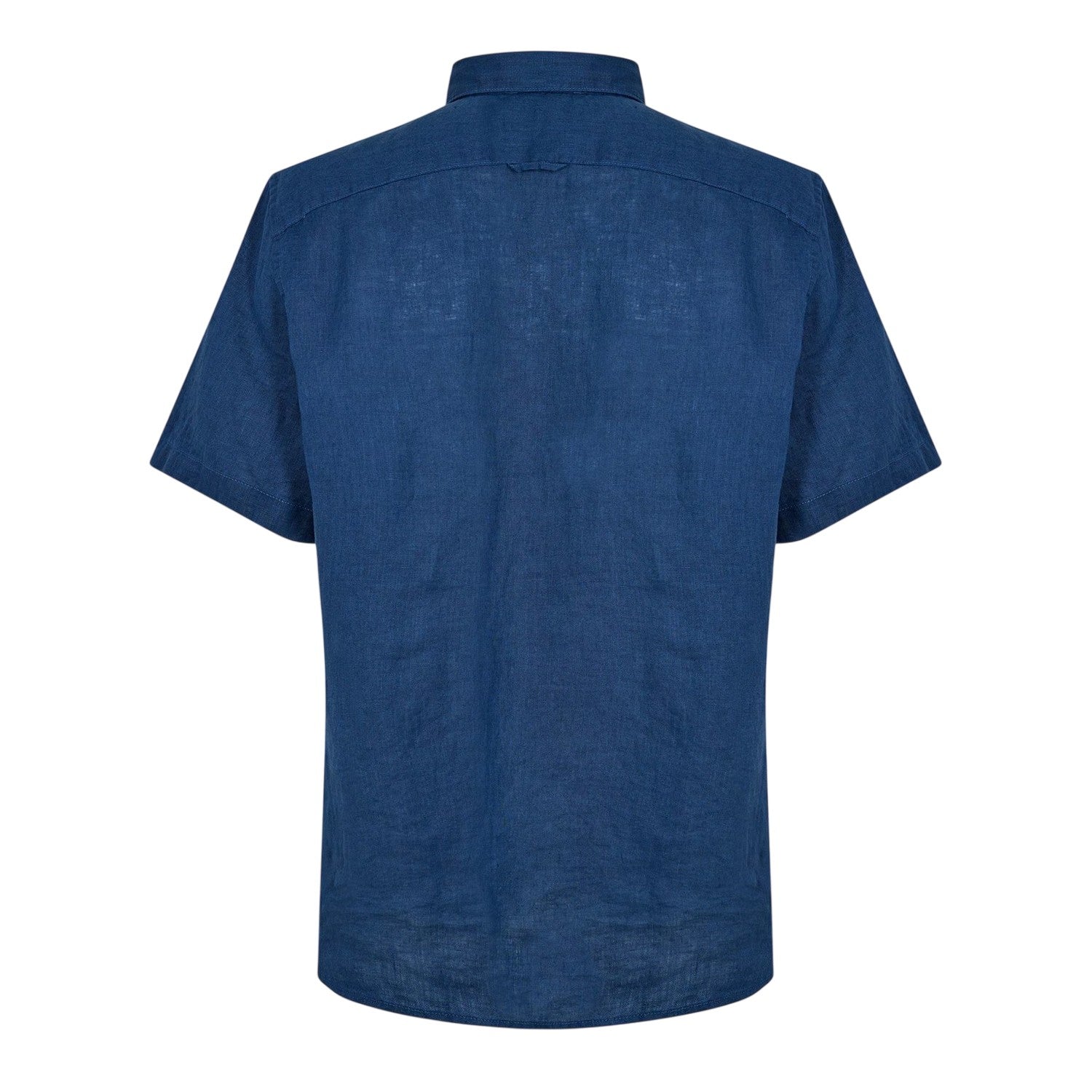 Dark Denim - Back - Timberland Mens Mill Brook Linen Collared Button-Down Shirt