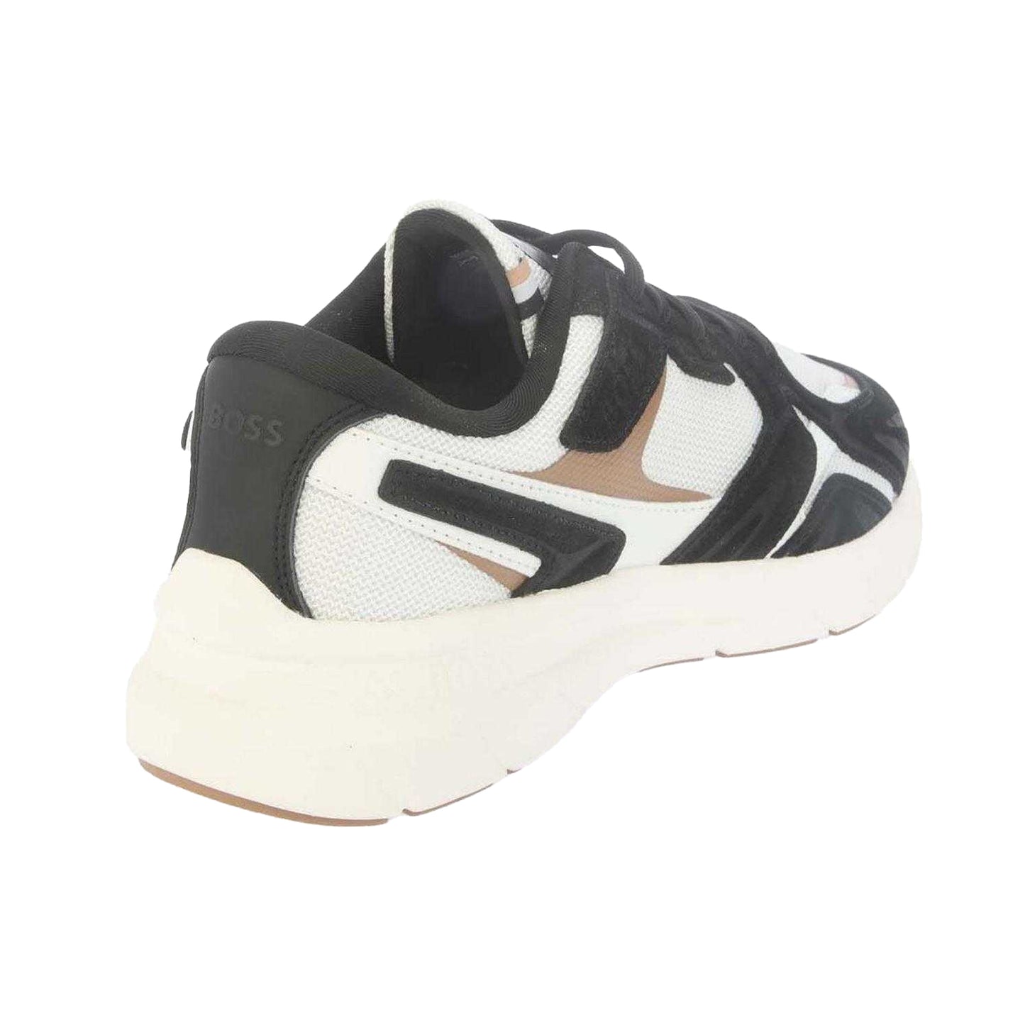 Charcoal - Back - Boss Mens Owen Nylon Running Trainers