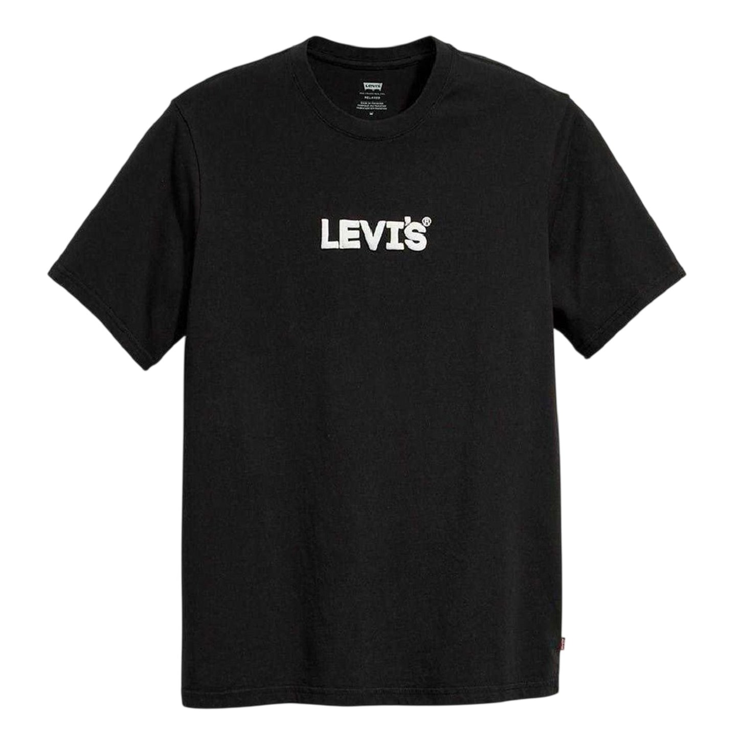 Black - Front - Levis Mens Logo Cotton T-Shirt