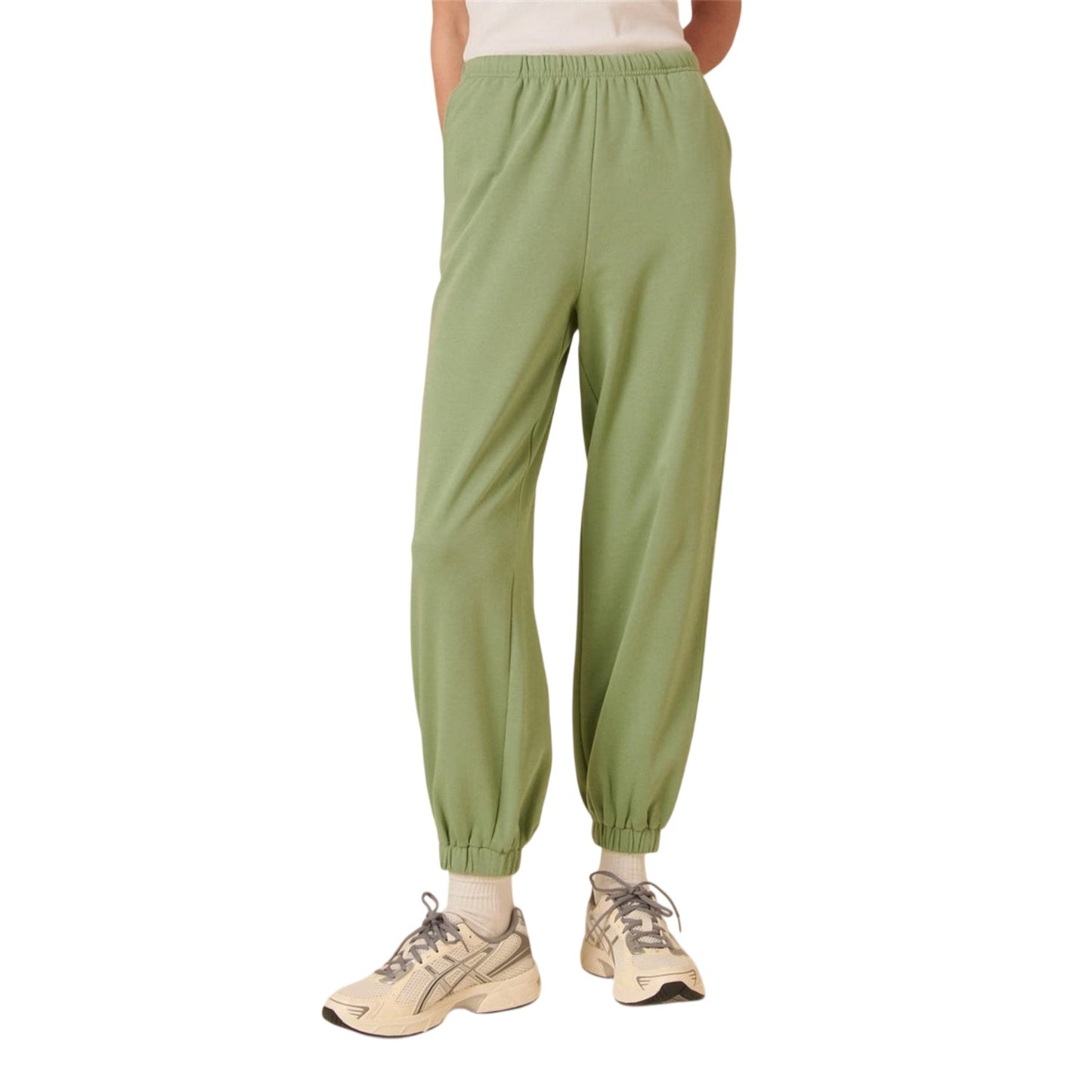 Green - Front - Nobody´s Child Womens-Ladies Cotton Blend Slim Joggers