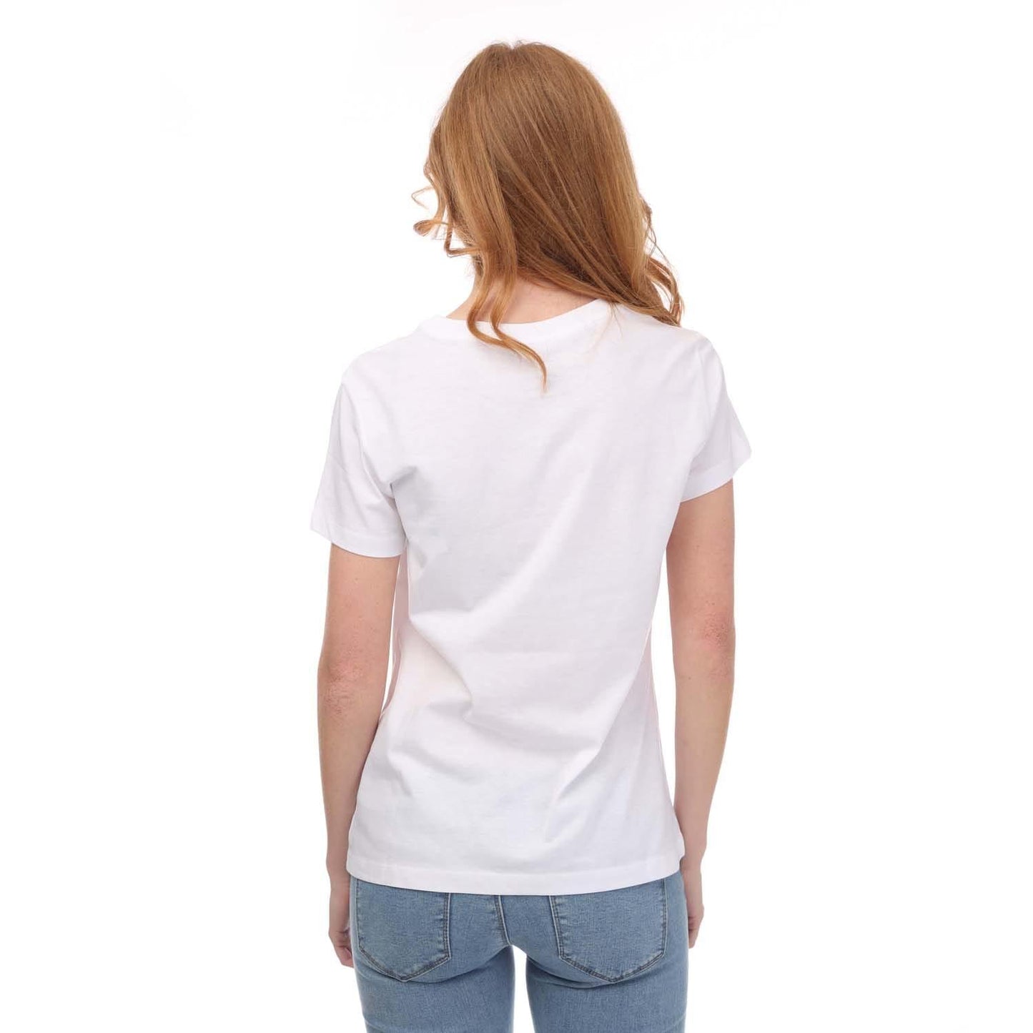 White - Back - Armani Womens-Ladies Regular T-Shirt