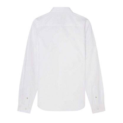 White - Back - Ted Baker Mens Oxford Regular Long-Sleeved Button-Down Shirt