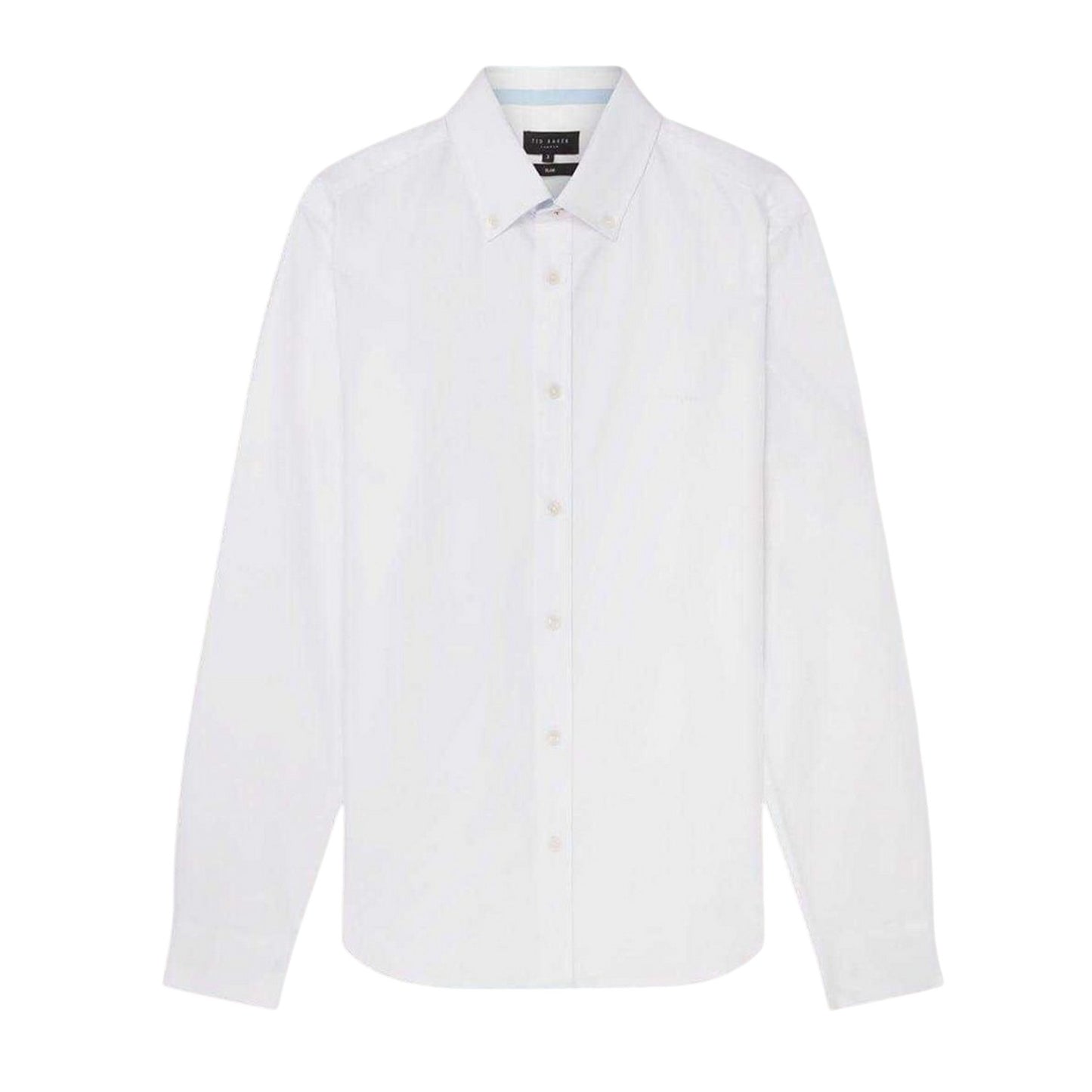 White - Front - Ted Baker Mens Oxford Regular Long-Sleeved Button-Down Shirt