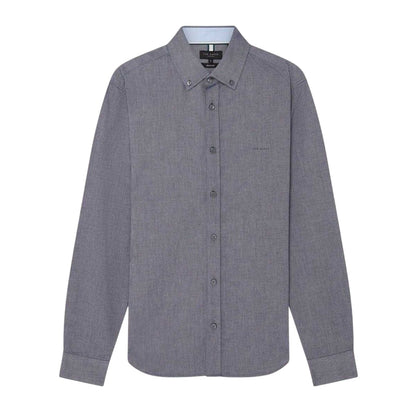 Navy - Front - Ted Baker Mens Oxford Regular Long-Sleeved Button-Down Shirt