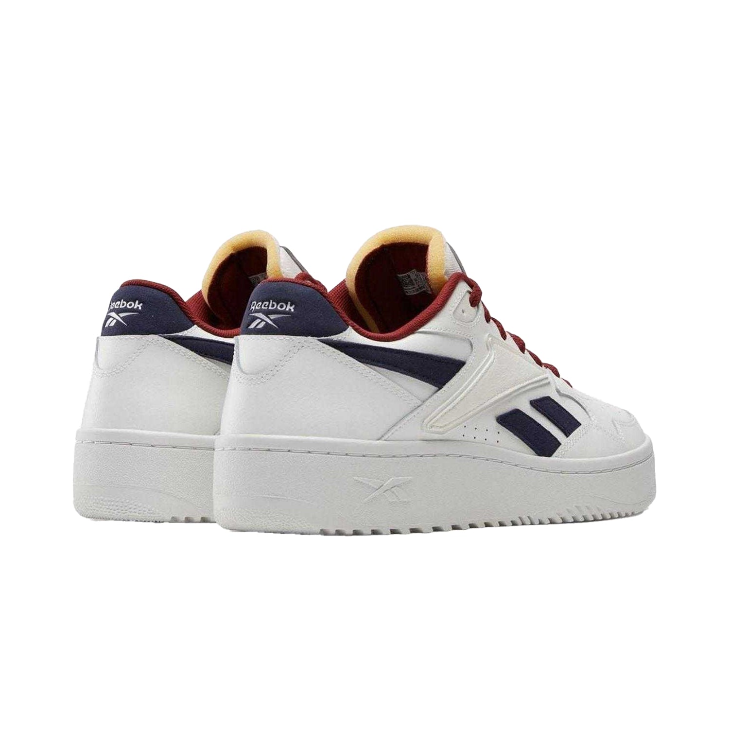White-Navy - Back - Reebok Childrens-Kids ATR Chill Leather Basketball Shoes