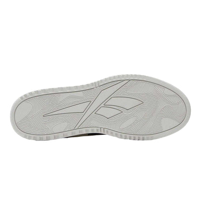 White-Navy - Side - Reebok Childrens-Kids ATR Chill Leather Basketball Shoes