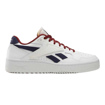 White-Navy - Front - Reebok Childrens-Kids ATR Chill Leather Basketball Shoes
