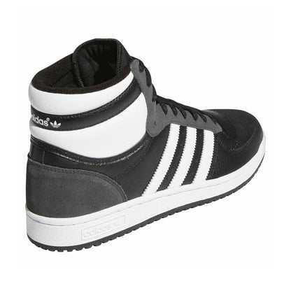 Core Black - Back - Adidas Mens Top Ten Leather High Top Trainers