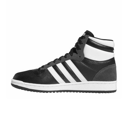 Core Black - Side - Adidas Mens Top Ten Leather High Top Trainers