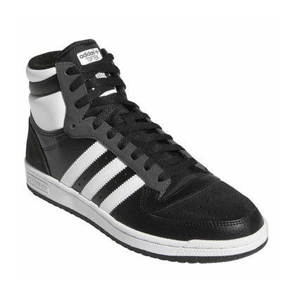Core Black - Pack Shot - Adidas Mens Top Ten Leather High Top Trainers