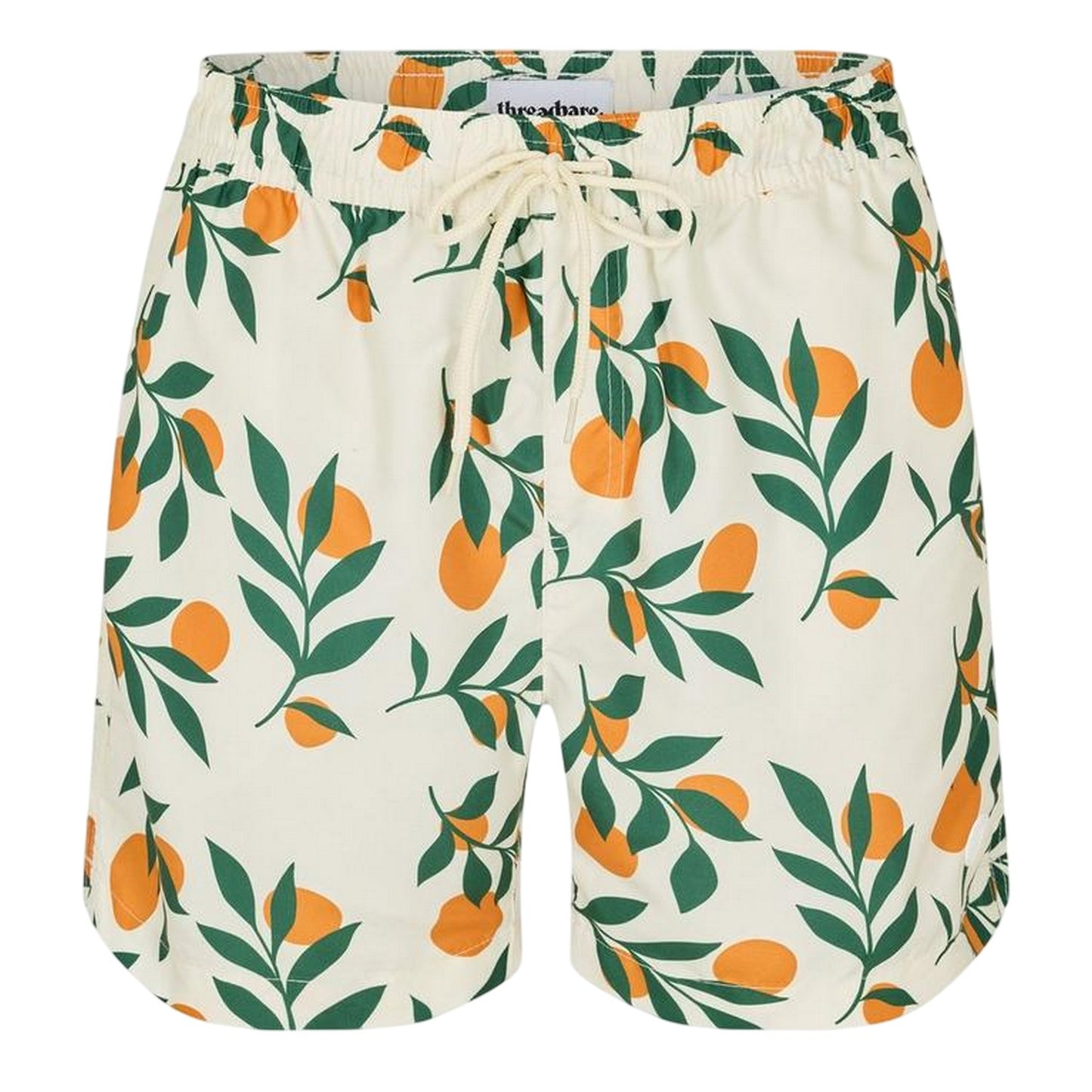 Cream - Front - Threadbare Mens Ripen Regular Swim Shorts