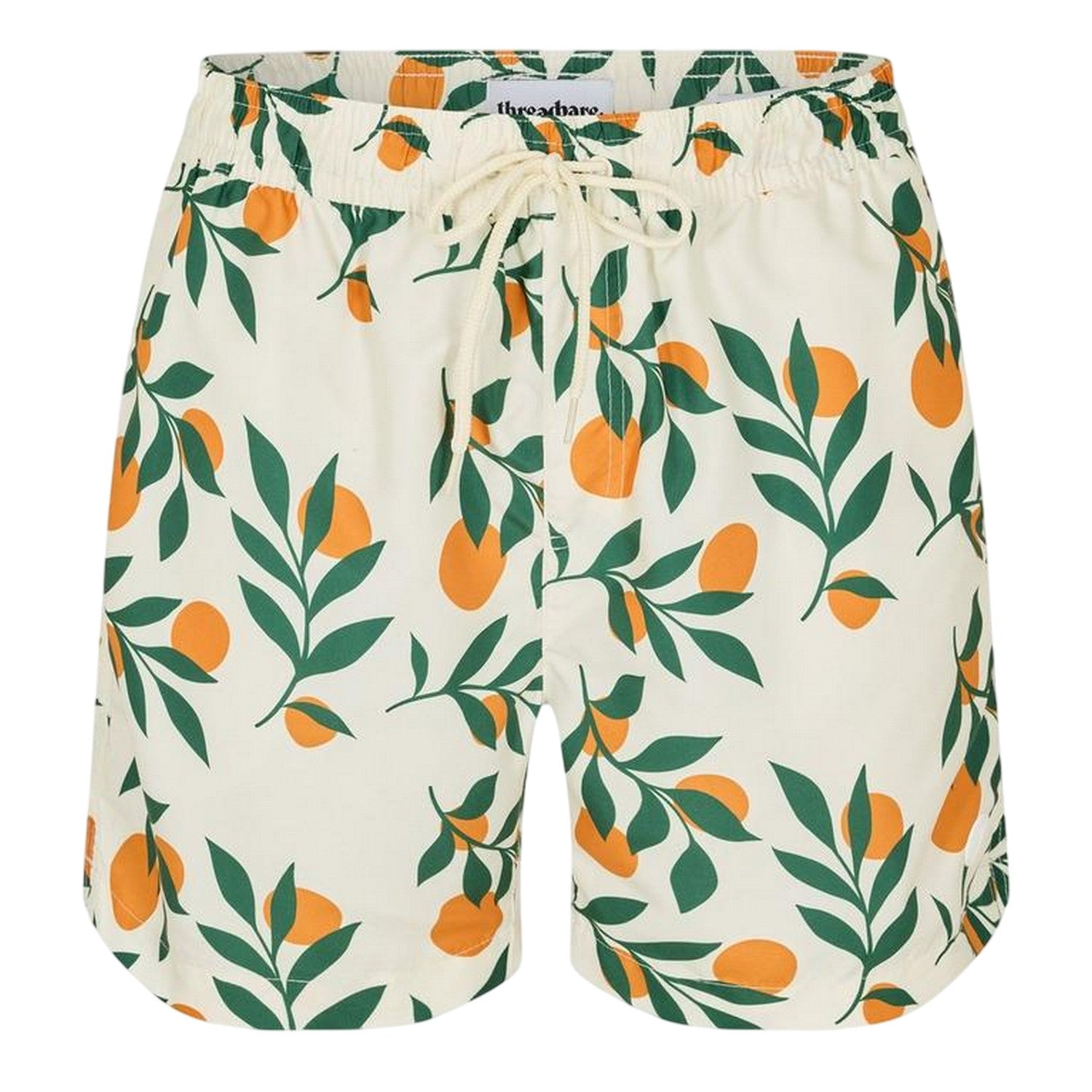Cream - Front - Threadbare Mens Ripen Regular Swim Shorts