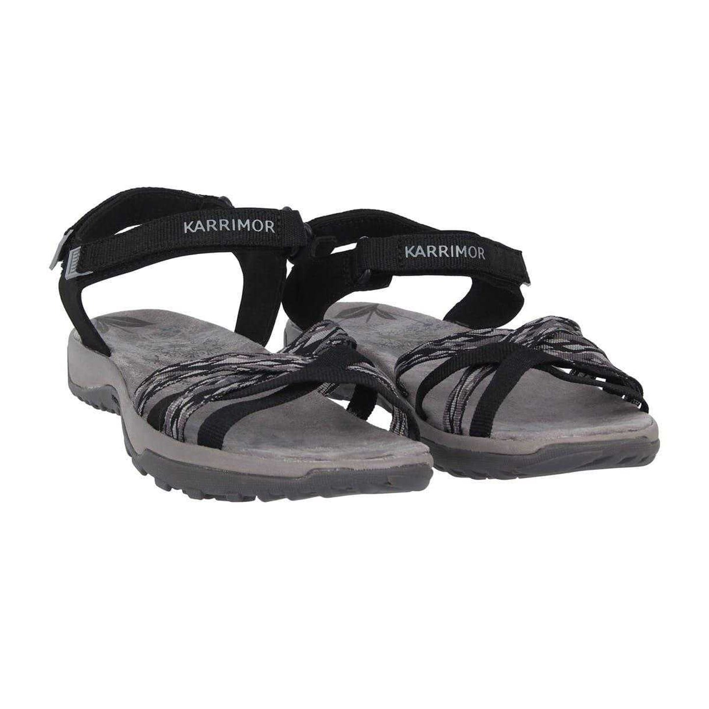 Black-Grey - Lifestyle - Karrimor Womens-Ladies Salina Flat Sandals