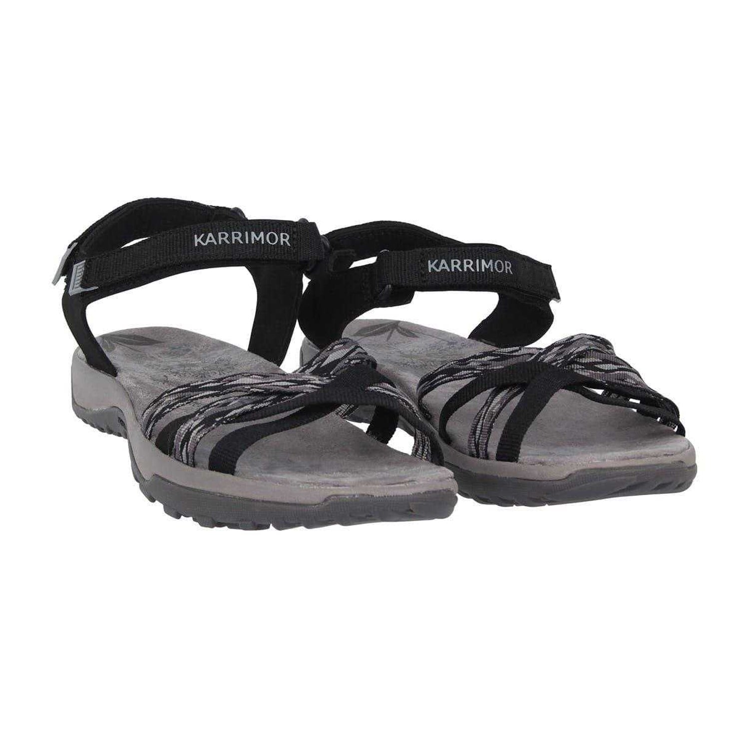 Black-Grey - Lifestyle - Karrimor Womens-Ladies Salina Flat Sandals