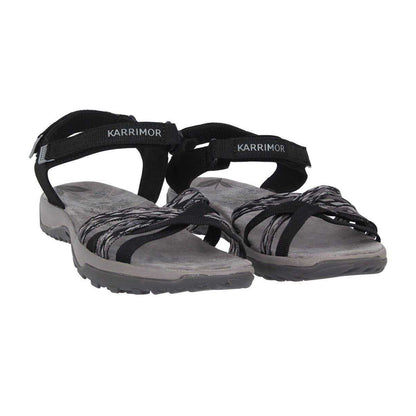 Black-Grey - Lifestyle - Karrimor Womens-Ladies Salina Flat Sandals