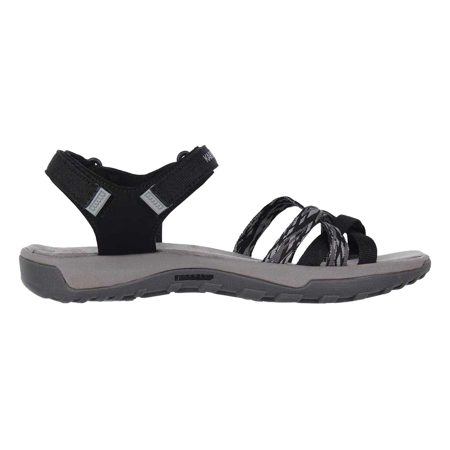 Black-Grey - Front - Karrimor Womens-Ladies Salina Flat Sandals