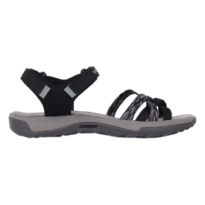 Black-Grey - Front - Karrimor Womens-Ladies Salina Flat Sandals