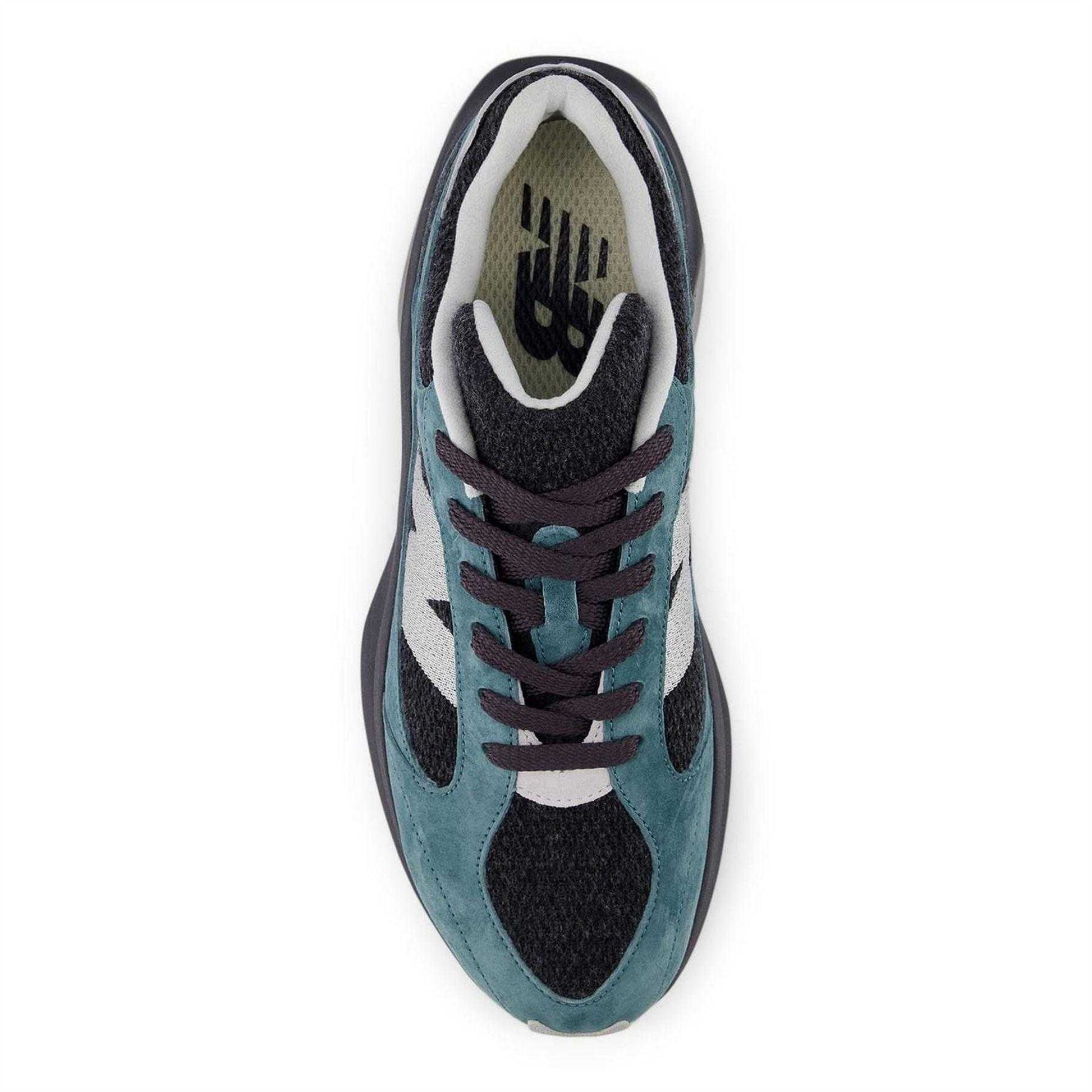 Green - Side - New Balance Mens WRPD Runner Leather Flat Trainers