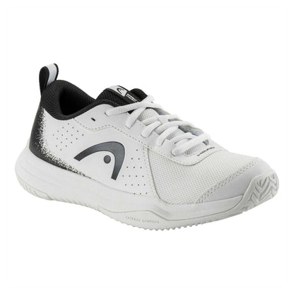 White-Black - Front - Head Childrens-Kids Court 4.0 Padel Shoes