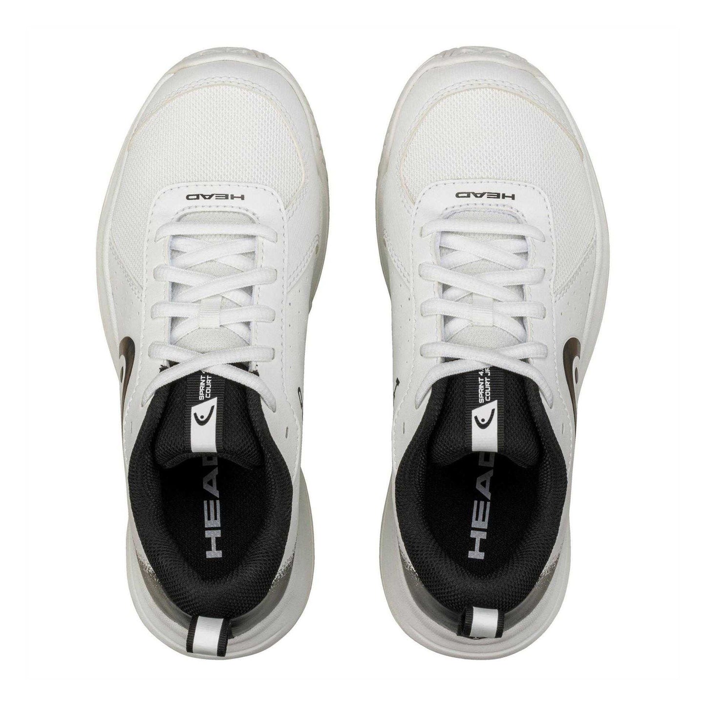 White-Black - Side - Head Childrens-Kids Court 4.0 Padel Shoes