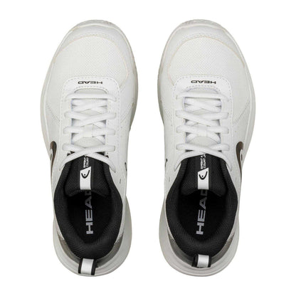 White-Black - Side - Head Childrens-Kids Court 4.0 Padel Shoes