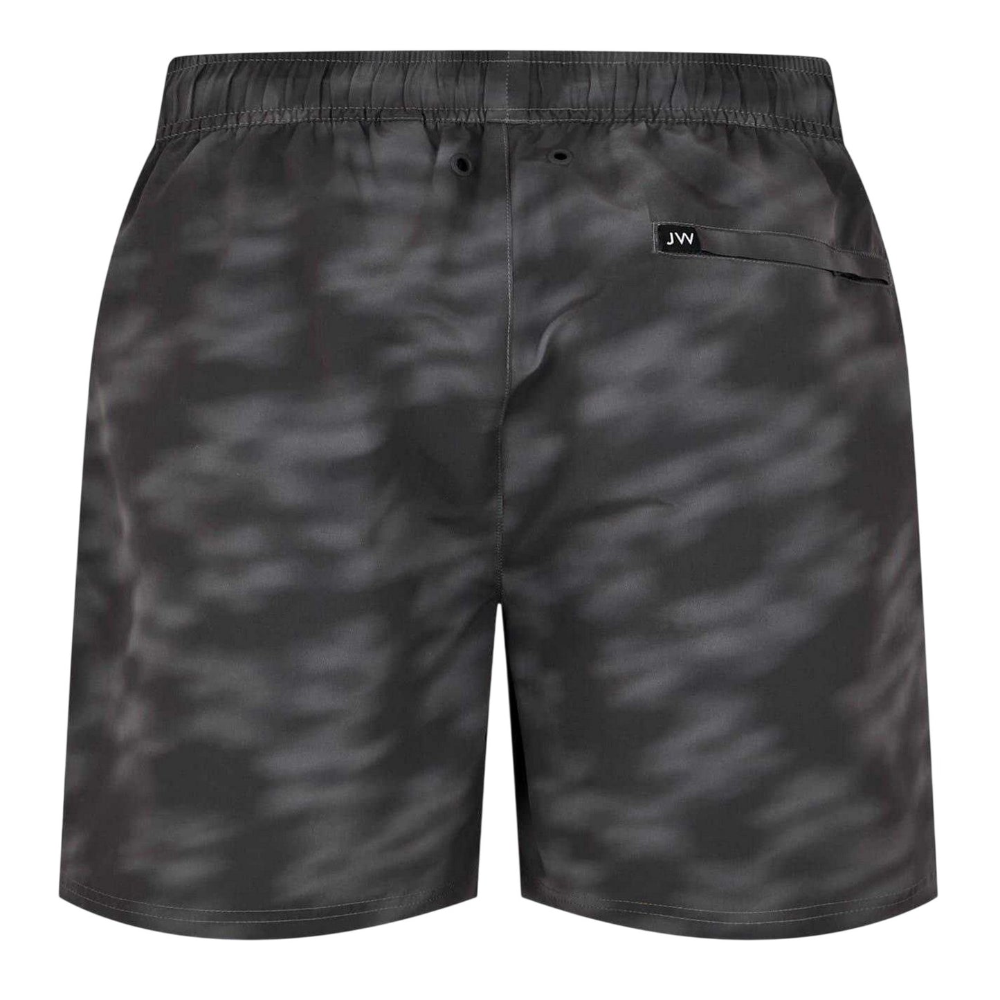 Black - Back - Jack Wills Mens Blurred Floral Regular Swim Shorts
