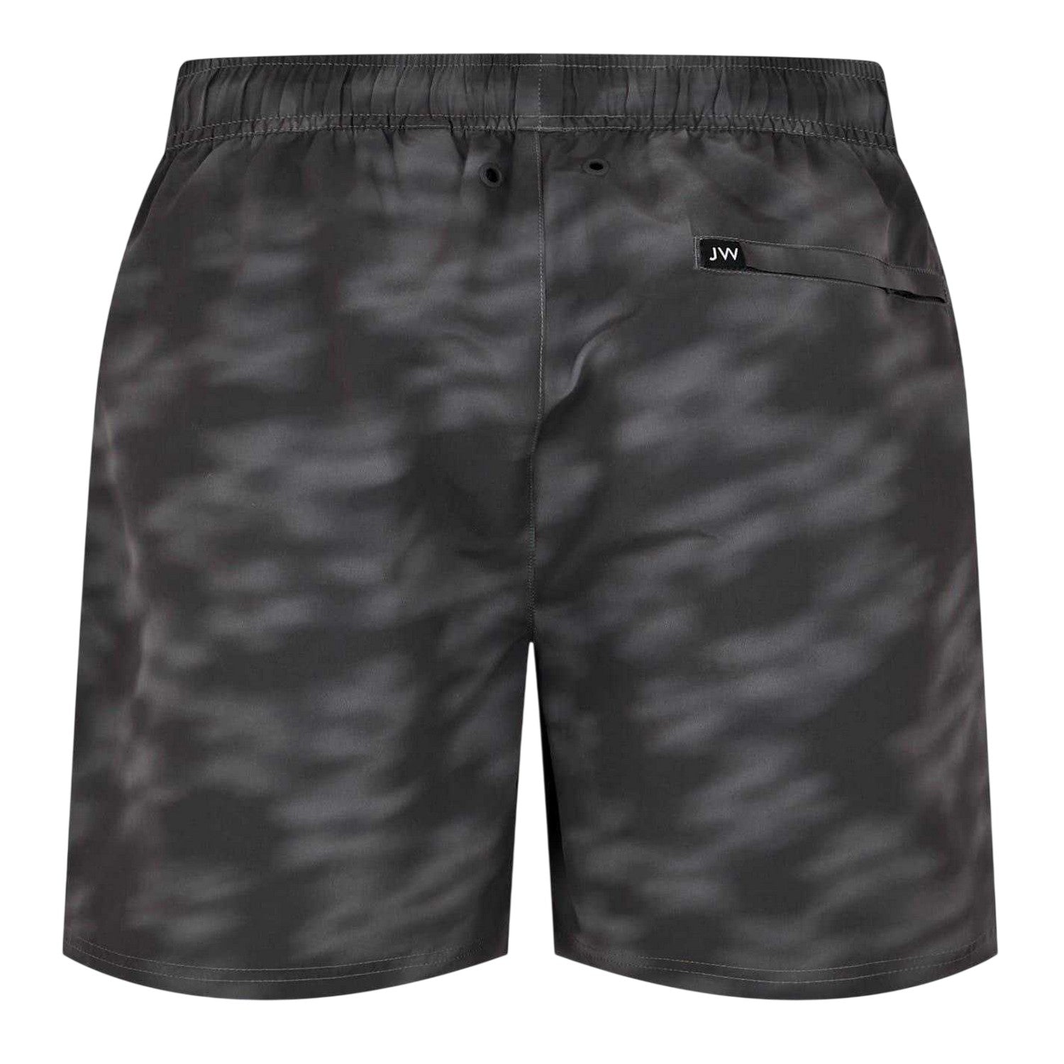 Black - Back - Jack Wills Mens Blurred Floral Regular Swim Shorts