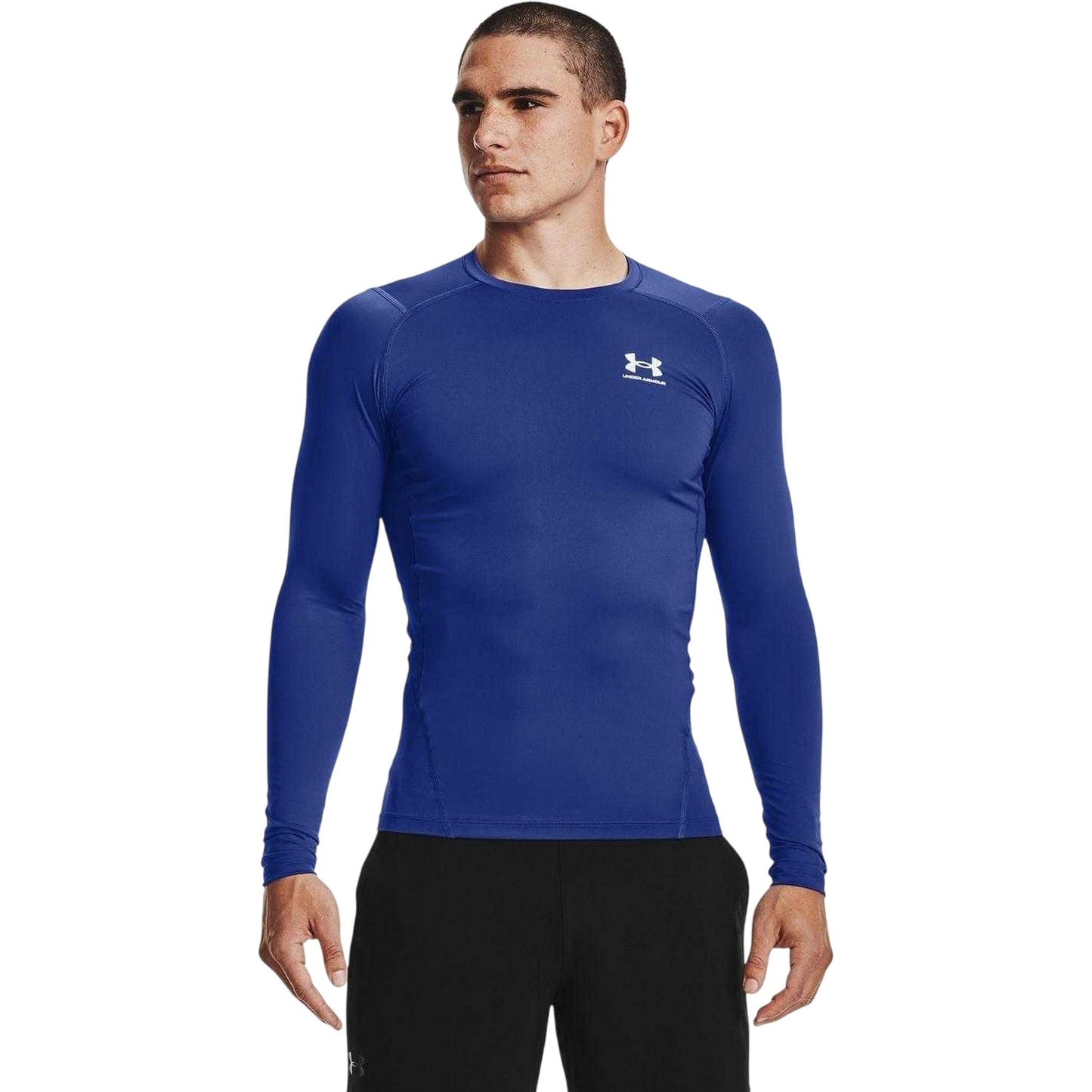 Royal Blue-White - Back - Under Armour Mens HeatGear Base Layer Top