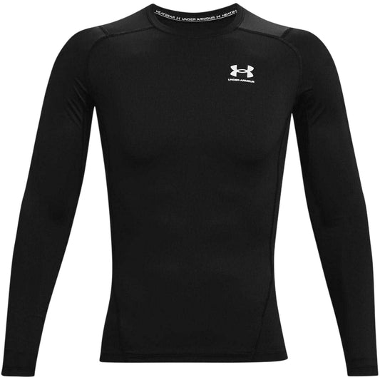 Black - Front - Under Armour Mens HeatGear Base Layer Top