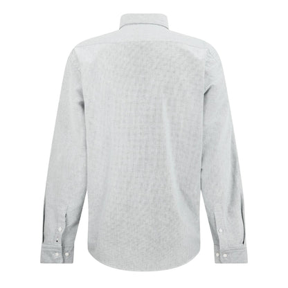 Dark Blue - Back - Boss Mens Liam Patterned Collared Long-Sleeved Button-Down Shirt