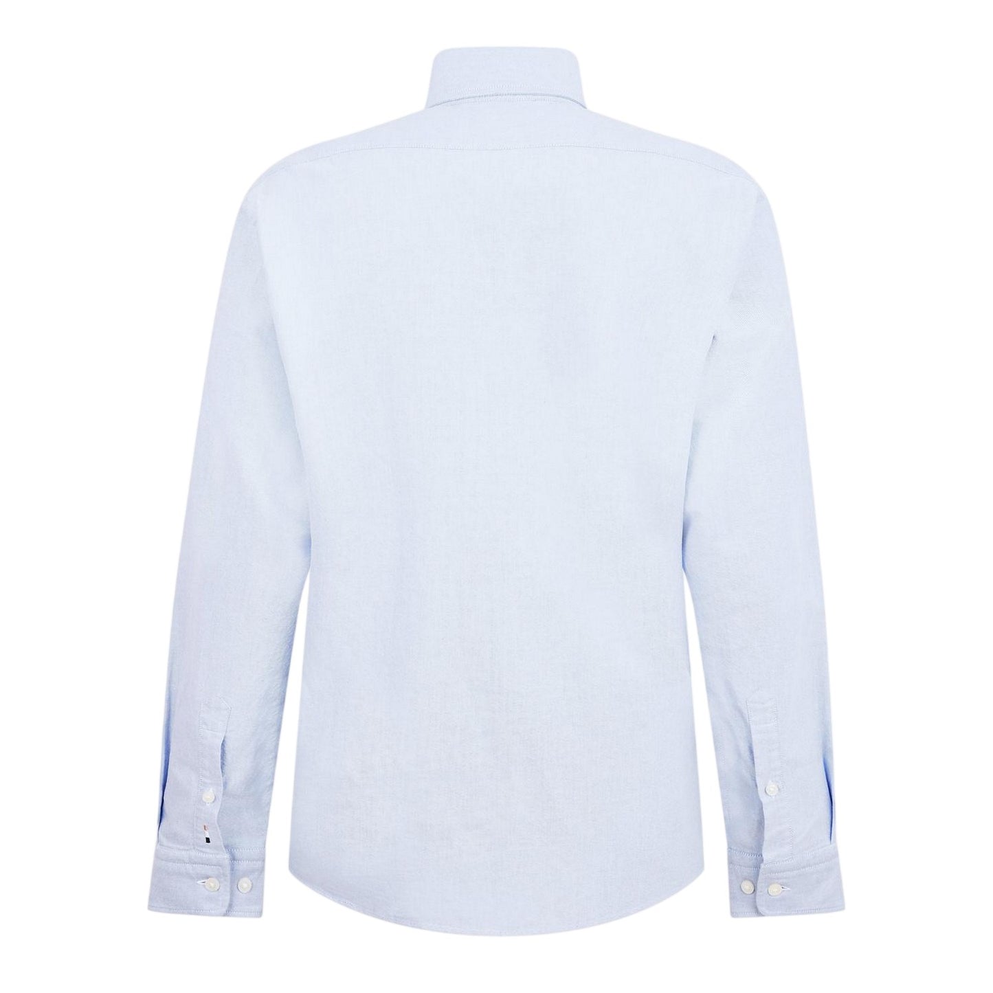 Pastel Blue - Back - Boss Mens Liam Patterned Collared Long-Sleeved Button-Down Shirt