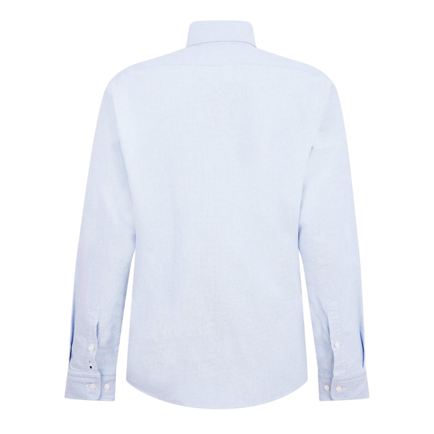 Pastel Blue - Back - Boss Mens Liam Patterned Collared Long-Sleeved Button-Down Shirt