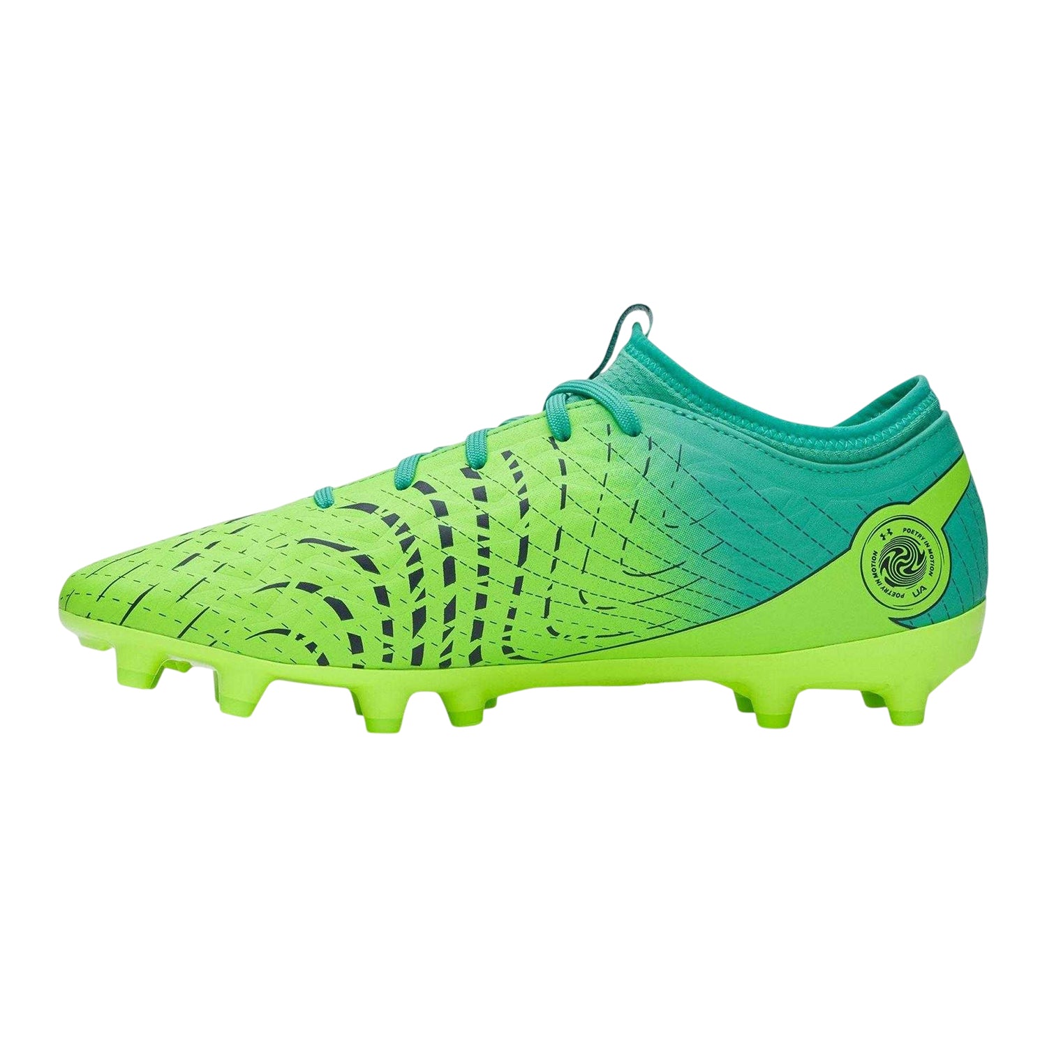 Green-Turquoise - Back - Under Armour Mens Magnetico Elite 5 Firm Ground Football Boots