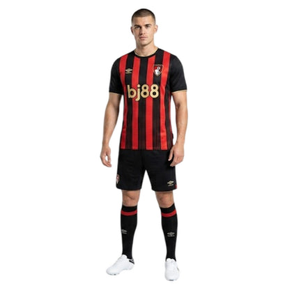 Caviar-Red - Lifestyle - Umbro Mens AFC Bournemouth Home Jersey
