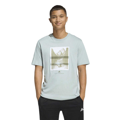 Green - Lifestyle - Adidas Mens Graphic Logo T-Shirt