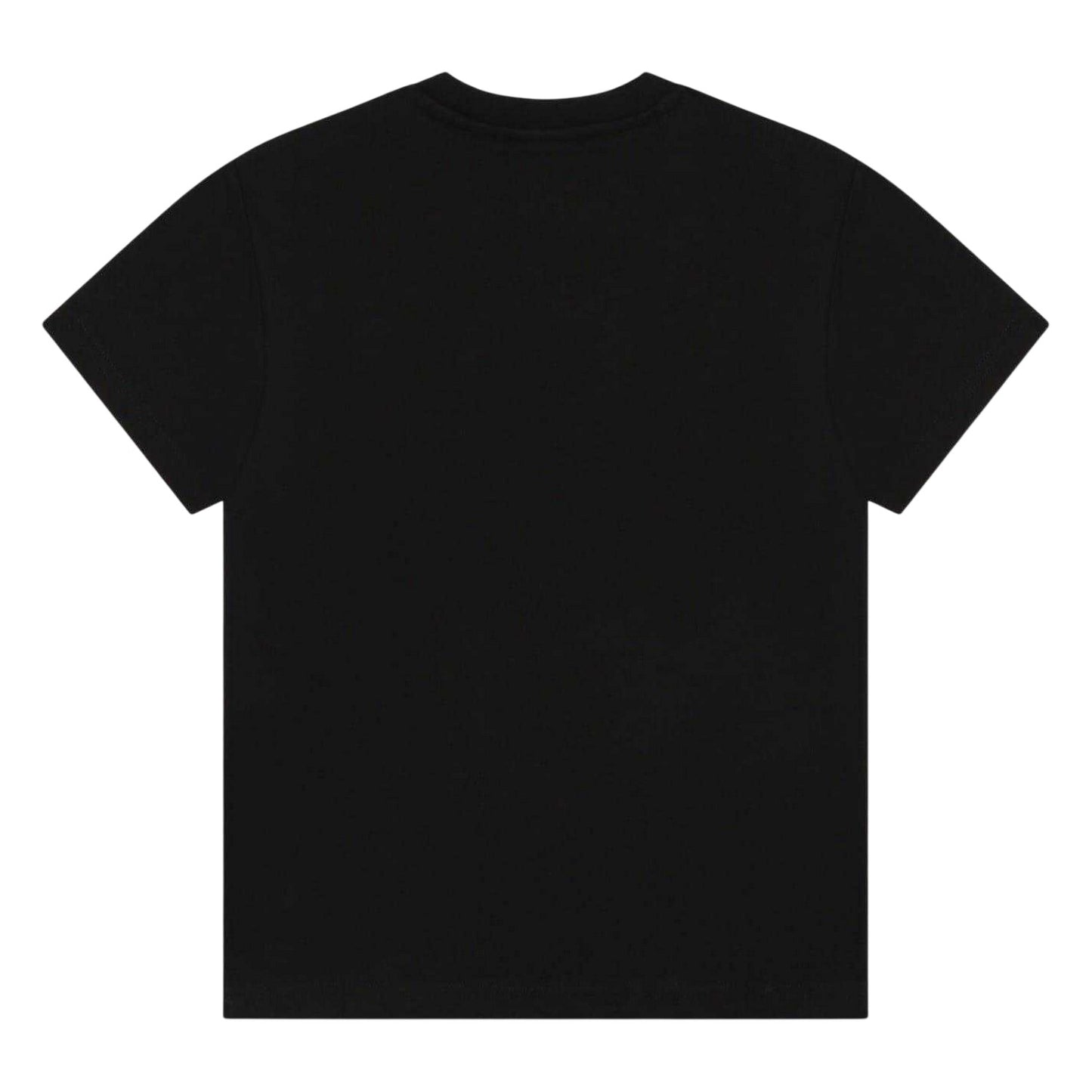 Black - Back - Hugo Childrens-Kids Box Logo Cotton T-Shirt