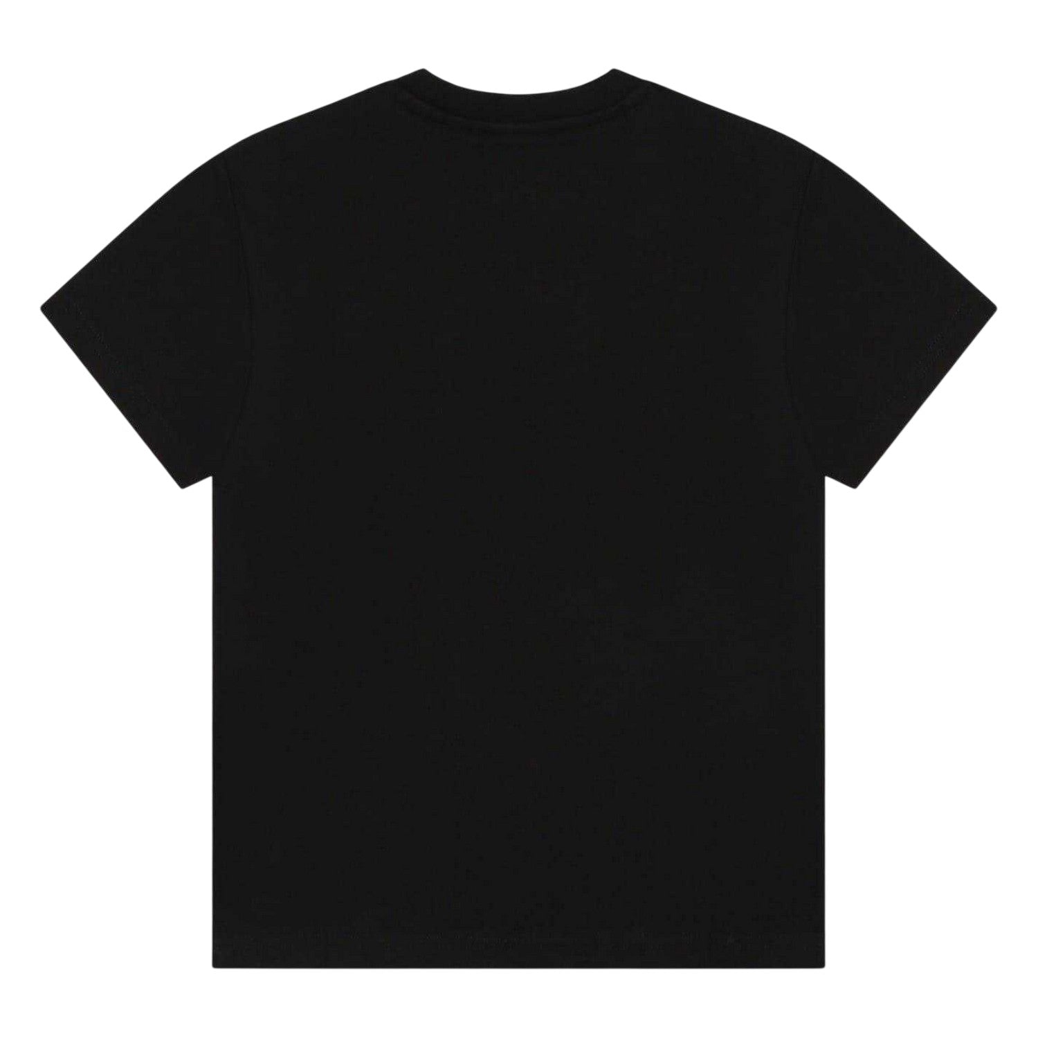 Black - Back - Hugo Childrens-Kids Box Logo Cotton T-Shirt